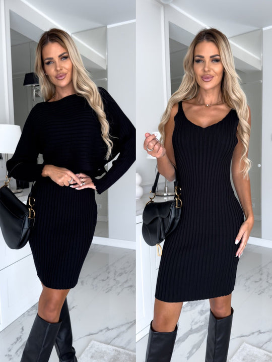 Long-sleeved Top and Skirt
